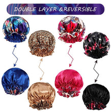 Load image into Gallery viewer, Reversible Print Large Ruffle Satin Crowns
