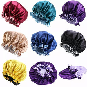 Reversible Solid Color Large Ruffle Satin Crowns