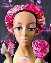 Load image into Gallery viewer, Wide Band Floral Satin Crowns

