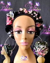 Load image into Gallery viewer, Wide Band Floral Satin Crowns
