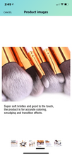 Load image into Gallery viewer, Sophisticated Marble Makeup Brush Set With Cosmetic Bag and Beauty Blender
