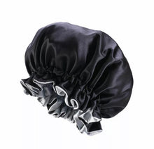 Load image into Gallery viewer, Reversible Solid Color Large Ruffle Satin Crowns
